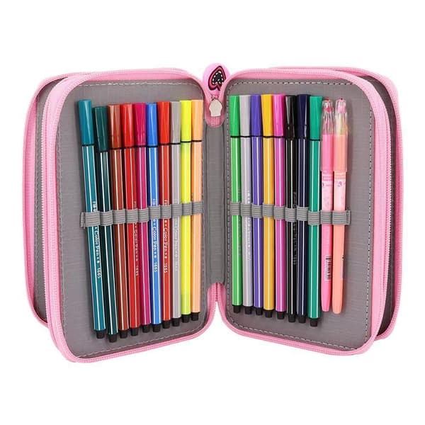 3 Layer Pen Bag Drawing Pen Bag GRÅ Gray