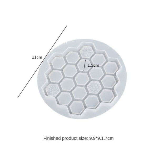 Honeycomb Cup Coaster Resin Mold DIY Craft