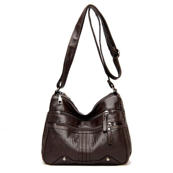 Axelväska Crossbody-väska MÖRKBRUN dark brown