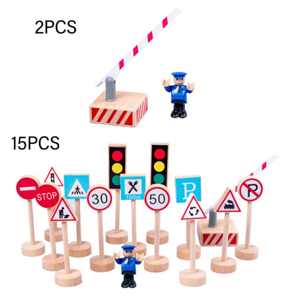 1 Set Street Traffic Signs Parkering Crossroad 2PCS 2PCS 2PCS