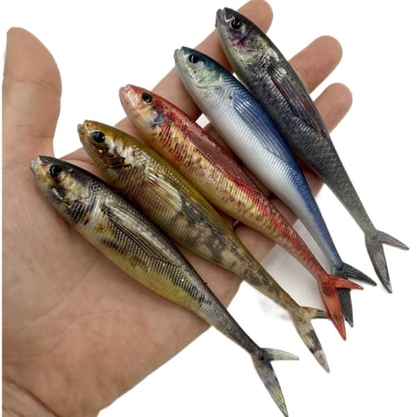 2stk 3D Fiske Trolling Agn Mykt Fiskelokk E E E
