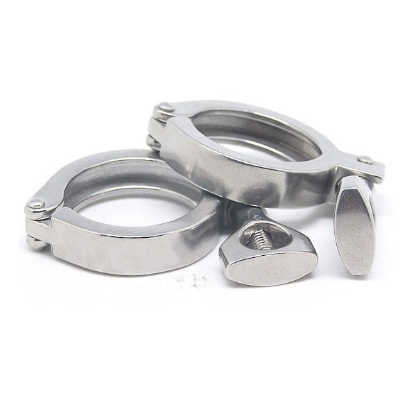 2 stk 1,5" Sanitær Tri-clamp Tri Clamp Clover Sanitærrør