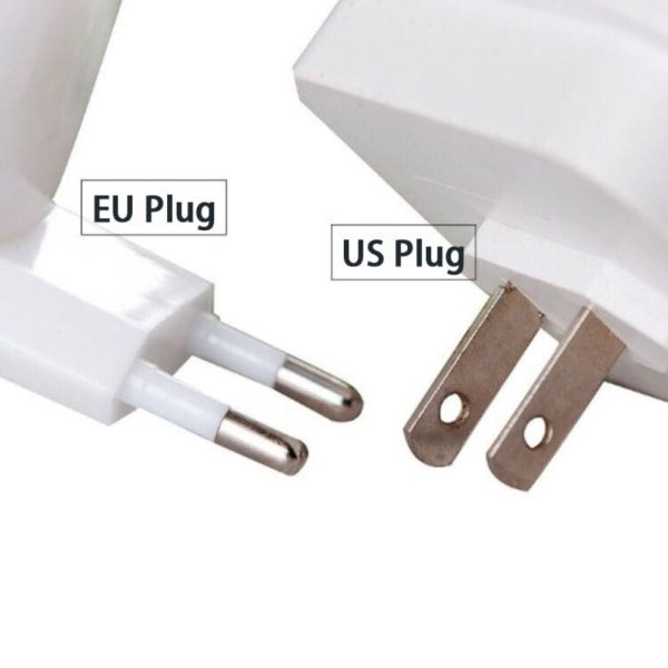2stk Nattlys Induksjonslampe BLÅ EU-STØPLING EU-STØP Blue EU Plug-EU Plug