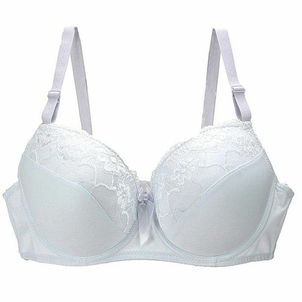 Damunderkläder Blommig BH VIT 36C 36C white 36C-36C
