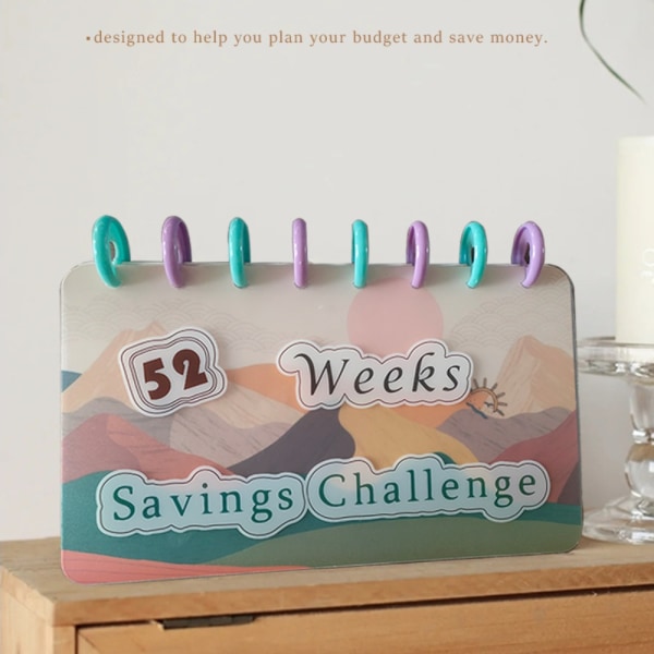 52 Week Savings Challenge Budget Book Money Saving Organizer