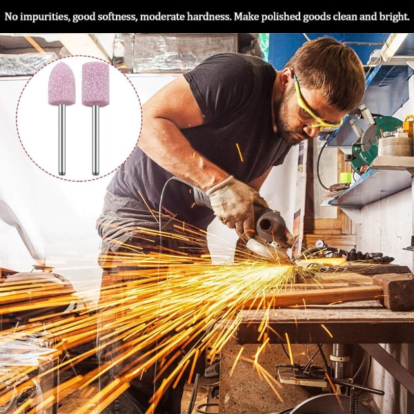 12stk Slipebits Slipesteiner Slipeskivehode