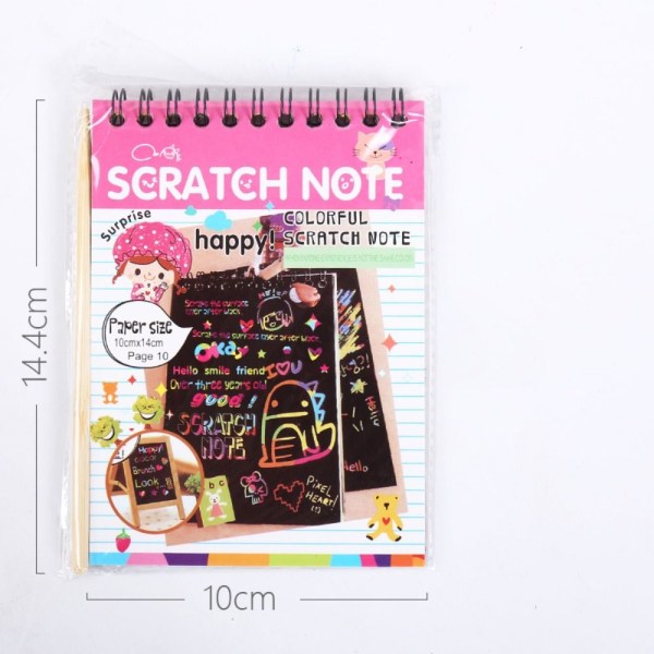 Scratch Notebook Scratch Art Painting Doodle MPINK PINK MPink