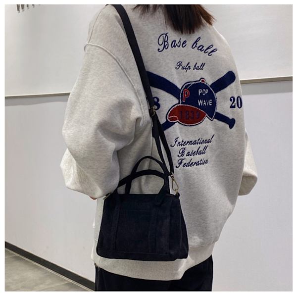 Corduroy Tote Bag Håndtasker HVID White