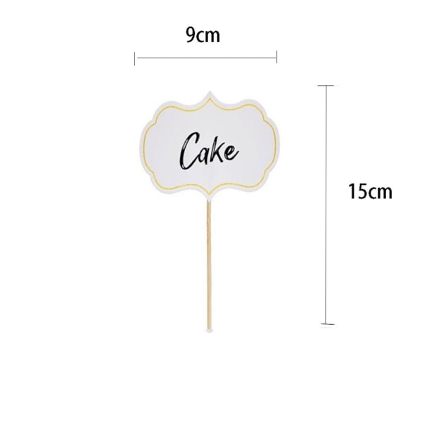 120 kpl Cupcake Picks Tyhjät Hammastikku Liput Buffet etiketit 120 120 pcs