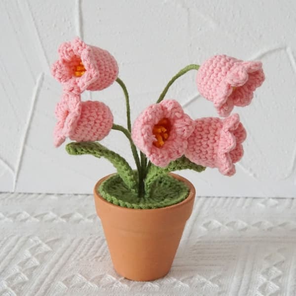 Bell Orchid Simulerad grön växt VIT white