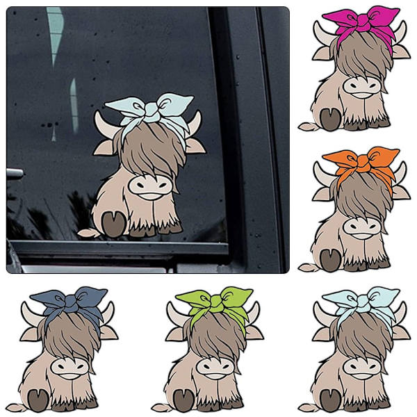 Cow Car Stickers Laptop Stickers GRØN Green