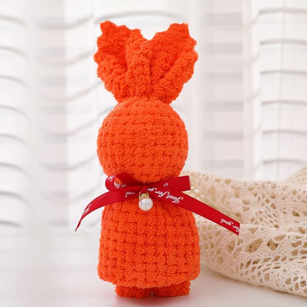Rabbit Towel Washcloth HARMAA grey
