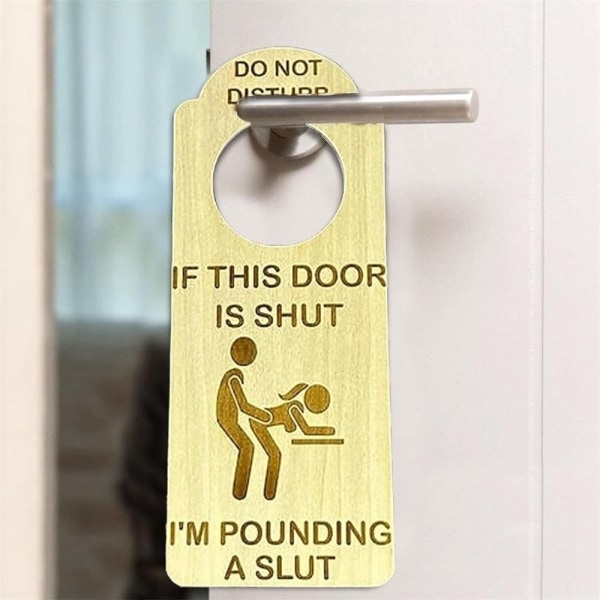 Funny Door Tag Door Hanger Kyltti Oven Ripustin