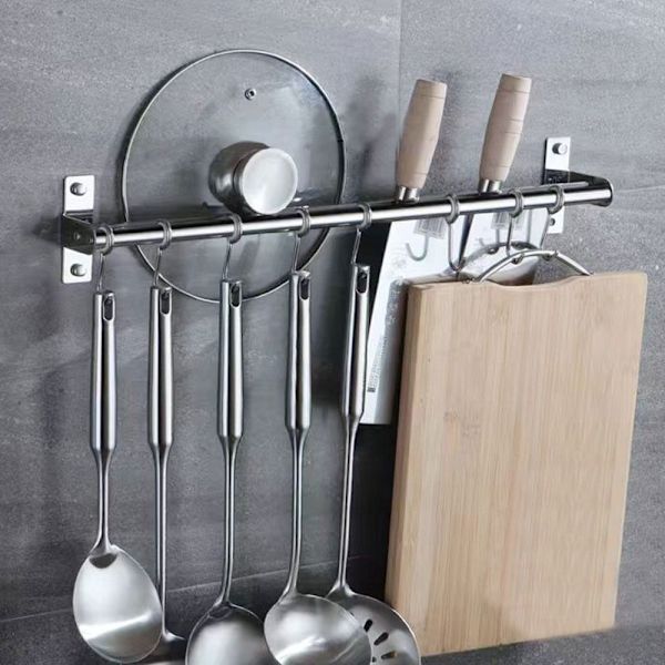 Veggmontert håndklestativ kroker 50CMDOUBLE POLE DOBBELSTANG 50cmDouble Pole