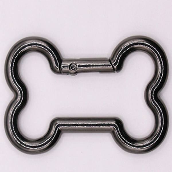 2 stk Spring Ring Spænder Karabinhagepunge Håndtasker SORT 35X53MM Black 35x53mm