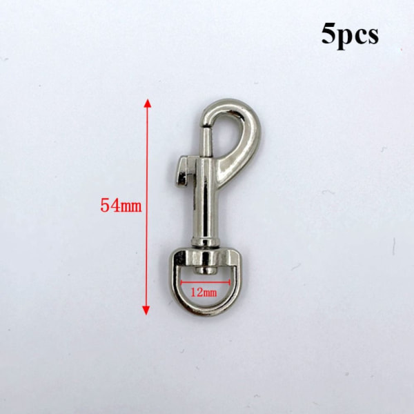 5 st Snap Hook Dragspännen 54X12MM 54x12mm