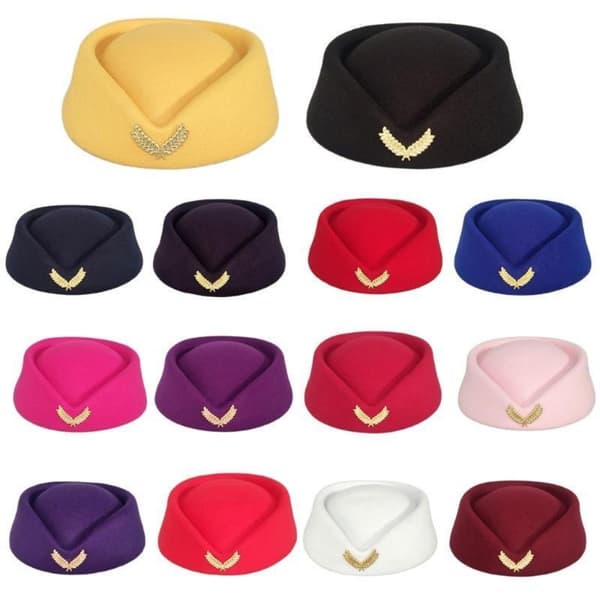 Kvinde stewardesse Hat Air Hostesses Hat 6 6 6