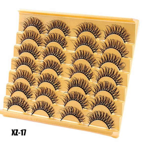 14 paria tekoripsiä Mink Lashes XZ16 XZ16 XZ16