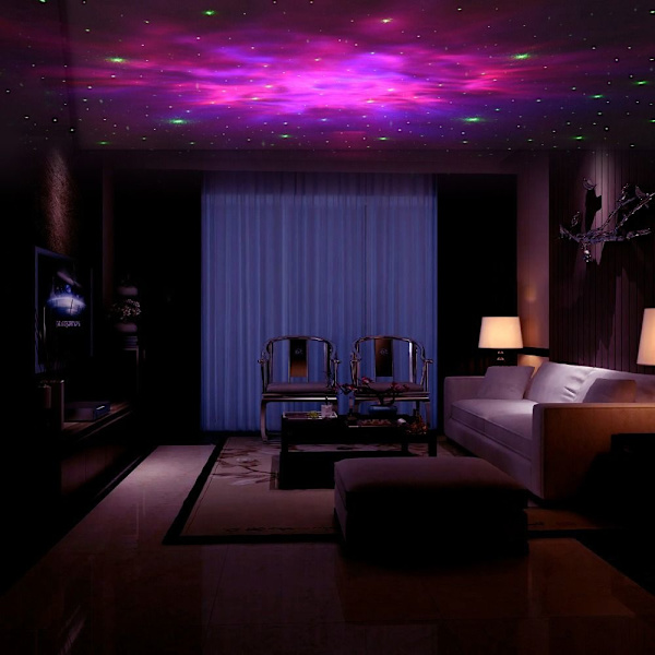 Astronaut Stars Projektor Projektor Lampe SORT 2 2 black 2-2