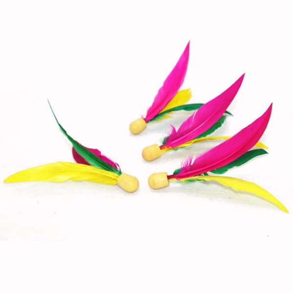 10 STK Fargerike Shuttlecocks Feather Badminton Høy elastisk