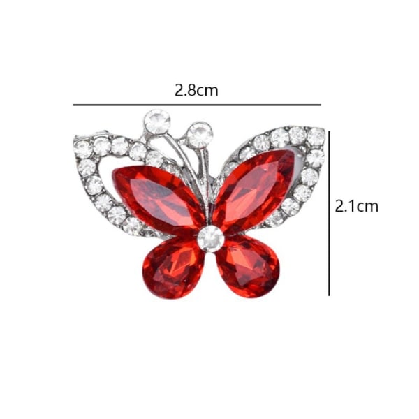10 stk Butterfly Smykker Tilbehør Kostume Dekoration PINK pink