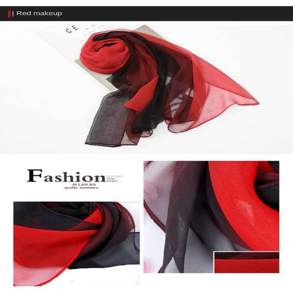 Sidenscarf Sjal MULTIFÄRG Multicolor