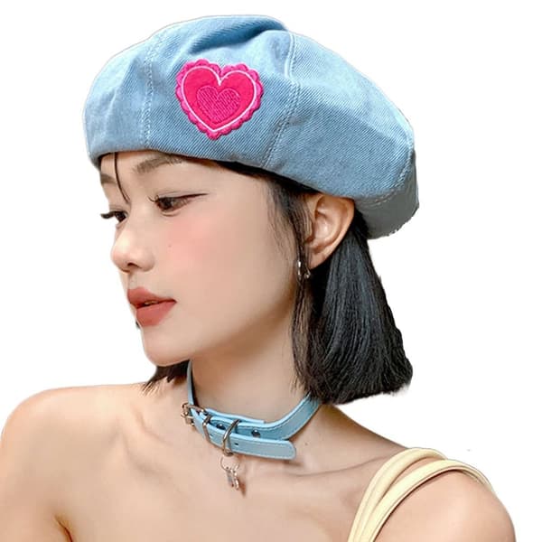 Denim Beret Hats Painter Cap 5 5 5