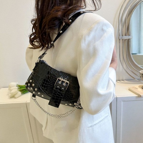 Skuldertaske Gothic Dametaske SORT black
