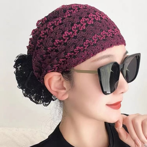 Muslim Hodeskjerf Cap Muslim Hodeplagg ROSE RED rose red