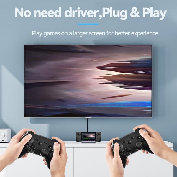USB C HUB Dockningsstation för Steam Deck