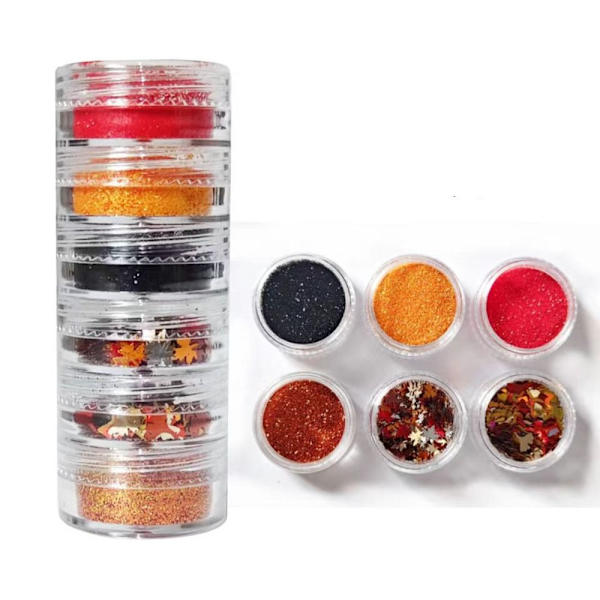 2Pack Holographic Nail Art Glitter Glitter Höstpaljetter 1 1 1