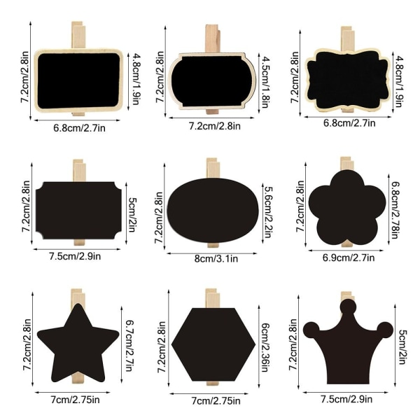 10 kpl / set Blackboard Clip -ilmoitustaulu 04 04 04