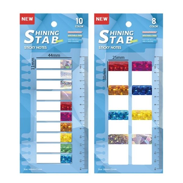3 kpl Laser Sticky Notes -muistilappuja A A A