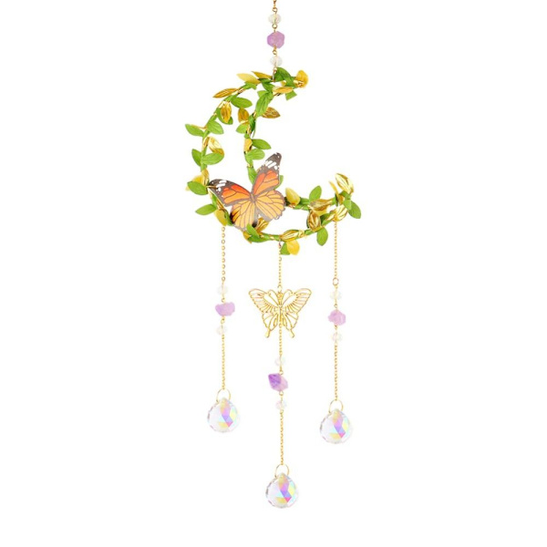 Krystaller Vindklokke Solfanger FEMSPEKKE STJERNE FEMSPEKTE Five pointed star