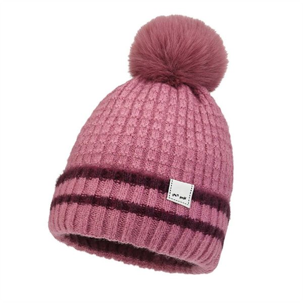 Vinterhue strikket hue PINK pink