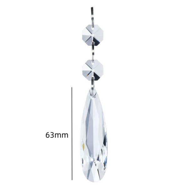 20 STK Crystal Sun Catcher Kristallprismor hängande prydnad 20pcs