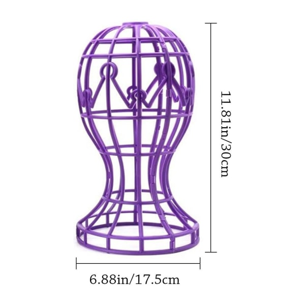 Parykhovedstativ Paryktilbehør LILLA purple