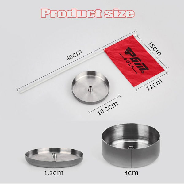 Golf Hole Cup Golf Putter Cup HÖJD 4CM Height 4cm