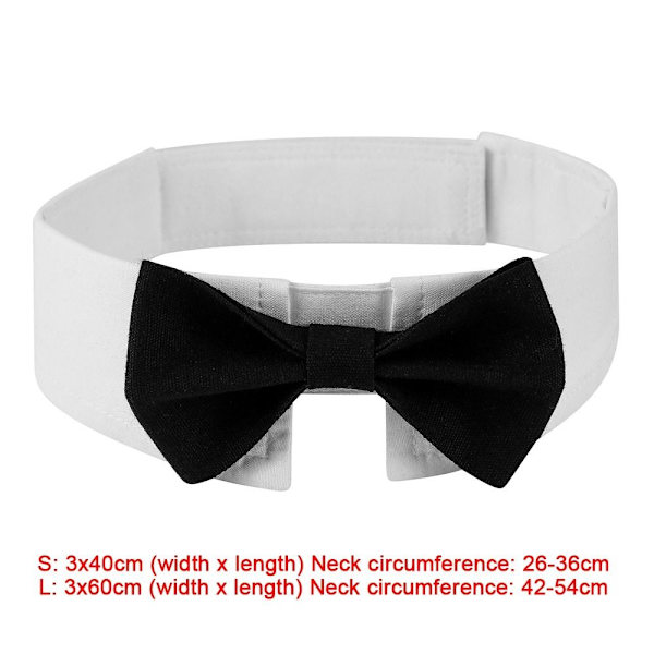 Hundslips fluga krage SVART L Black L