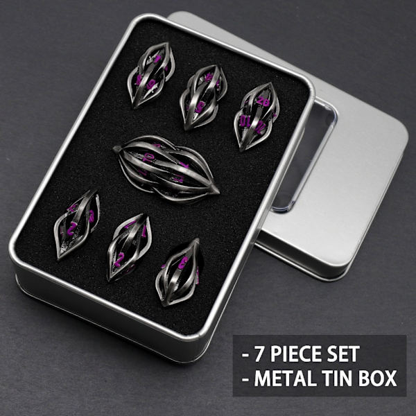 7st DND Metal Dice Set Game Dice 01 01 01