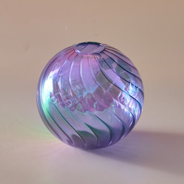 Innvendig glassvase Iriserende ballvaser LILLA L L purple L-L