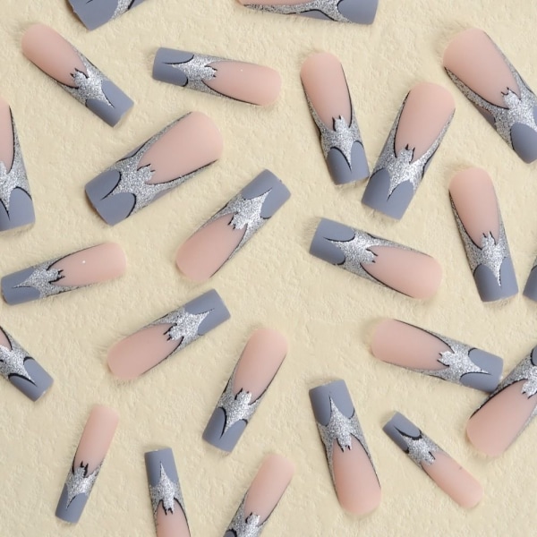 Halloween Fake Nails Ballerina tekokynnet 1 1 1