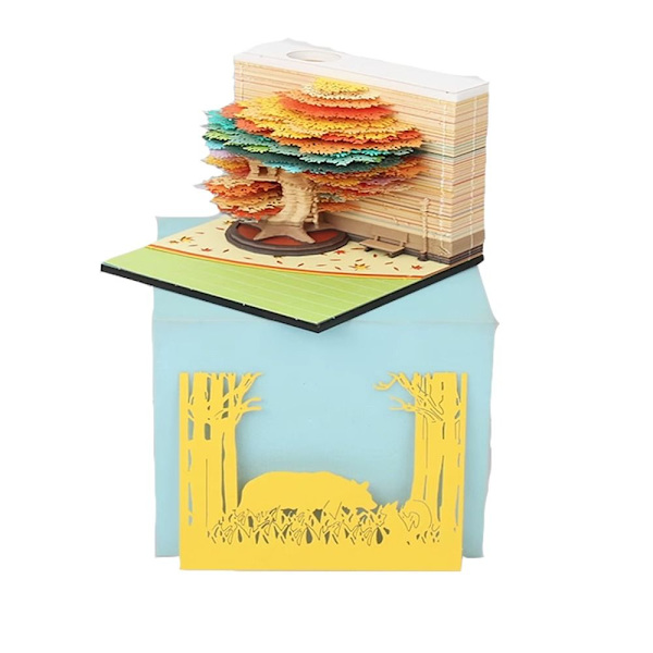 Memo Pad Art 3D Sticky Notes Marriage Tree Notesblok