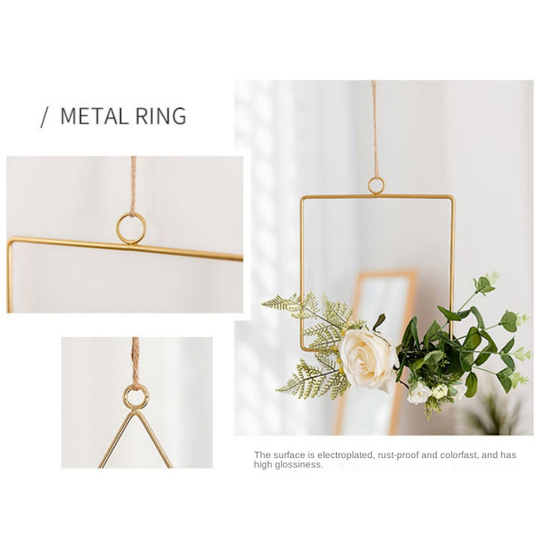 3 set kukkavanne seppeleitä metalliseppeleen tekokukat vanne White 3 Set-3 Set