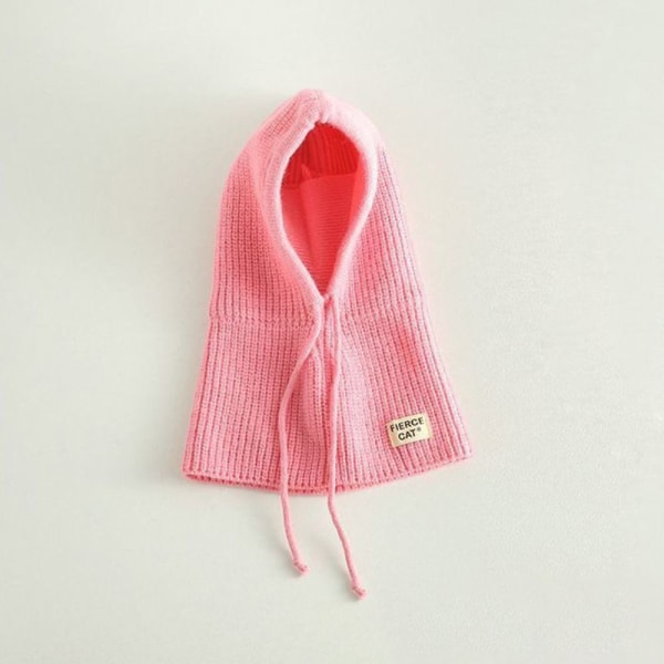 Børne blød balaclava børne pullover hat PINK pink