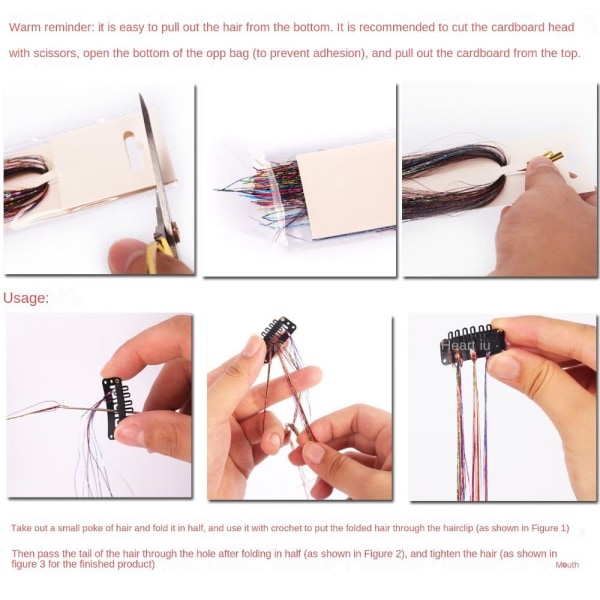 Golden Thread Hair Extension Kit Sømløst Hair Extension Set