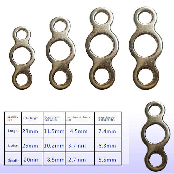 20/30 st Fishing Lure Connector Fishing Solid Ring M M