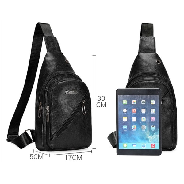 Sling Crossbody Bag Skulderryggsekk SVART Black