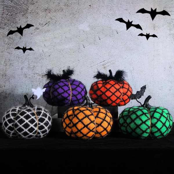 Halloween Pumpa Dekorationer Simulation Pumpa Docka GUL Yellow