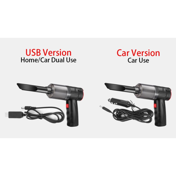 Trådlös Dammsugare Luftfläkt BILVERSION UPPGRADERAD BIL Car Version-Upgraded
